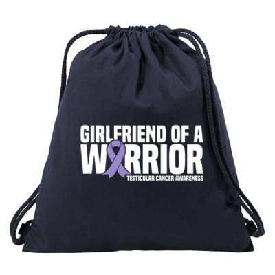 Girlfriend Of A Warrior Testicular Cancer Awareness Cool Gift Drawstring Bag