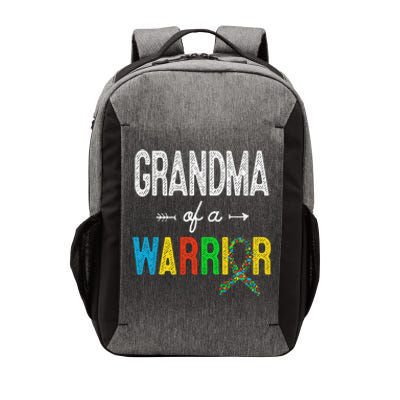 Grandma Of A Warrior Autism Awareness Support Vector Backpack