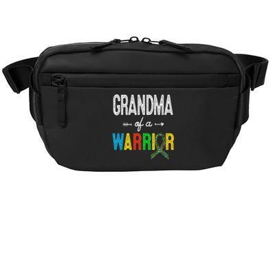 Grandma Of A Warrior Autism Awareness Support Crossbody Pack