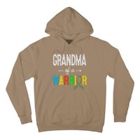 Grandma Of A Warrior Autism Awareness Support Hoodie