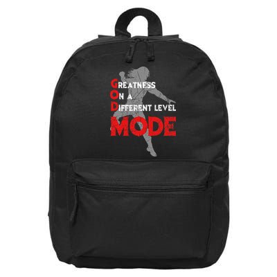 Greatness On A Different Level Mode 16 in Basic Backpack