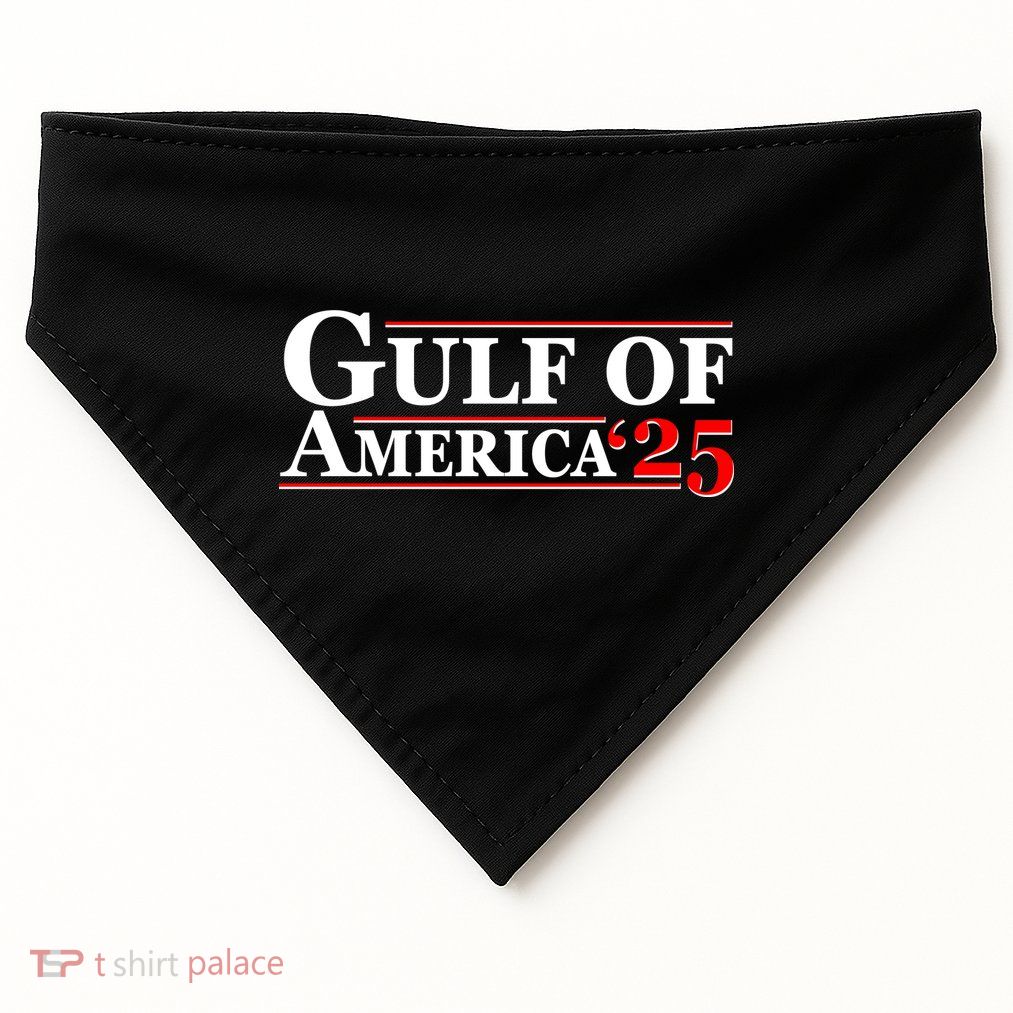 Gulf Of American 2025 USA-Made Doggie Bandana