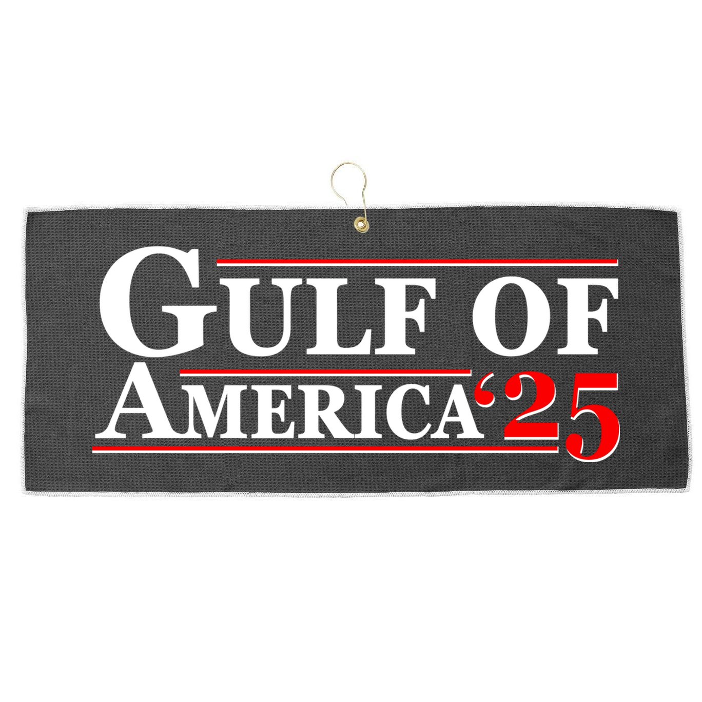 Gulf Of American 2025 Large Microfiber Waffle Golf Towel