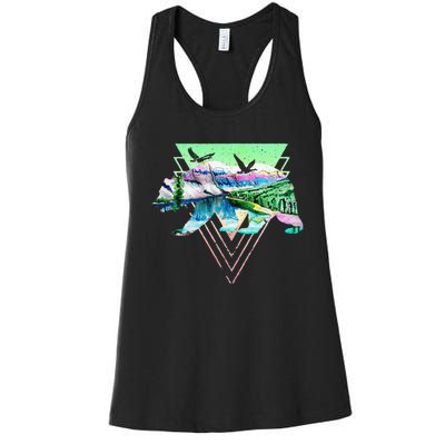 Great Outdoors Adventure Bear Women's Racerback Tank