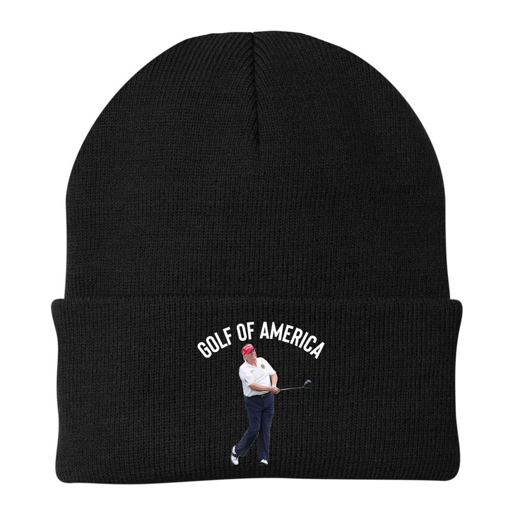 Golf Of America Donald Trump Pun Beanie
