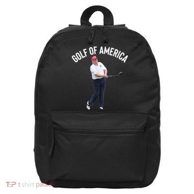 Golf Of America Donald Trump Pun 16 in Basic Backpack