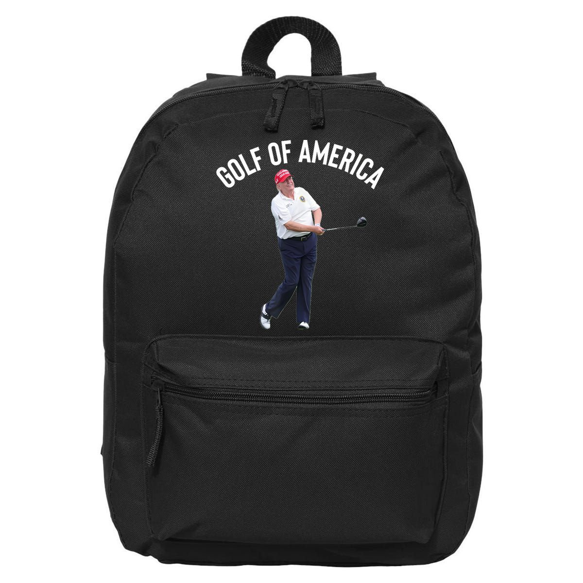 Golf Of America Donald Trump Pun 16 in Basic Backpack