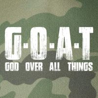 G O A T God Over All Thing Man Of God Goat Christian Thing Legacy Tie Dye Trucker Hat