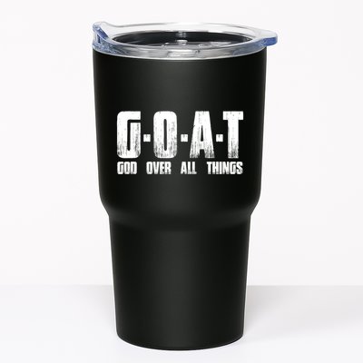 G O A T God Over All Thing Man Of God Goat Christian Thing Tumbler