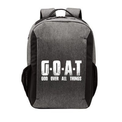 G O A T God Over All Thing Man Of God Goat Christian Thing Vector Backpack