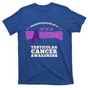 Granddaughter Of A Warrior Testicular Cancer Awareness Gift T-Shirt