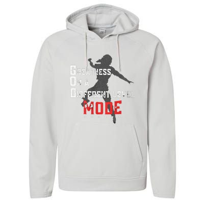 Greatness On A Different Level Mode Performance Fleece Hoodie