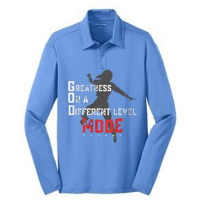 Greatness On A Different Level Mode Silk Touch Performance Long Sleeve Polo