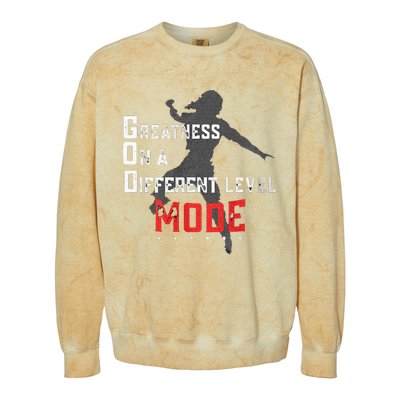 Greatness On A Different Level Mode Colorblast Crewneck Sweatshirt