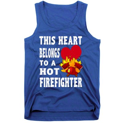 Girlfriend Of A Firefighter Cute Gift Tank Top