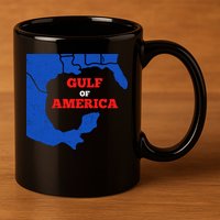 Gulf Of America Map 11oz C Handle Ceramic Mug
