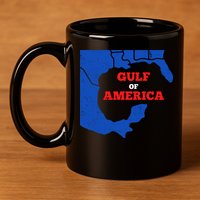 Gulf Of America Map 11oz C Handle Ceramic Mug