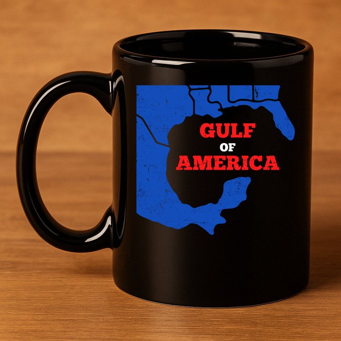Gulf Of America Map 11oz C Handle Ceramic Mug
