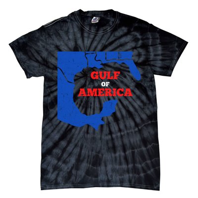 Gulf Of America Map Tie-Dye T-Shirt
