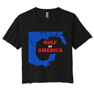 Gulf Of America Map Crop Top