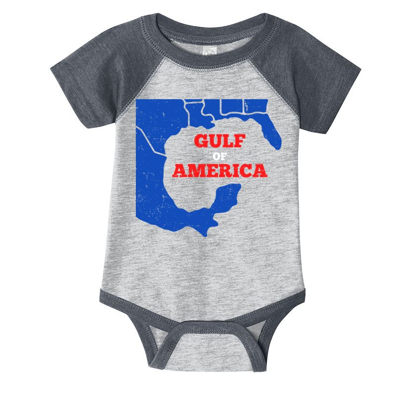 Gulf Of America Map Infant Baby Jersey Bodysuit
