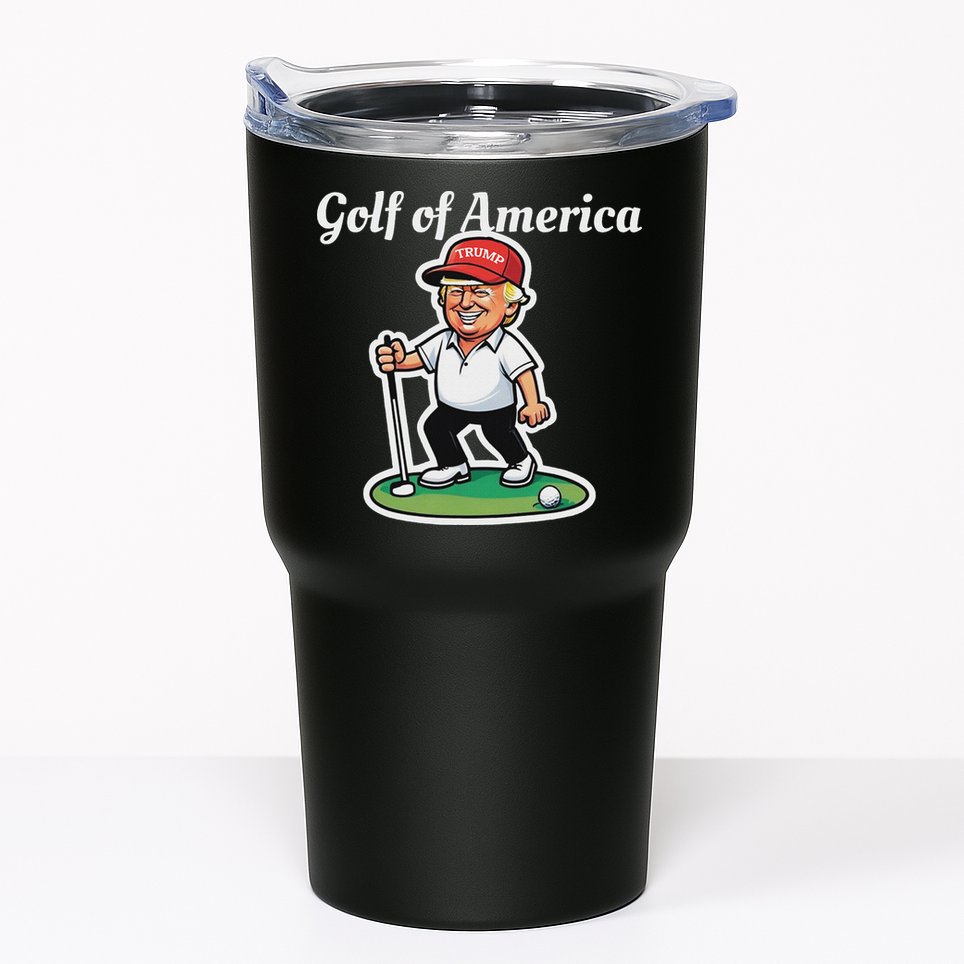 Golf Of America Funny Trump Humor Golfing Tumbler