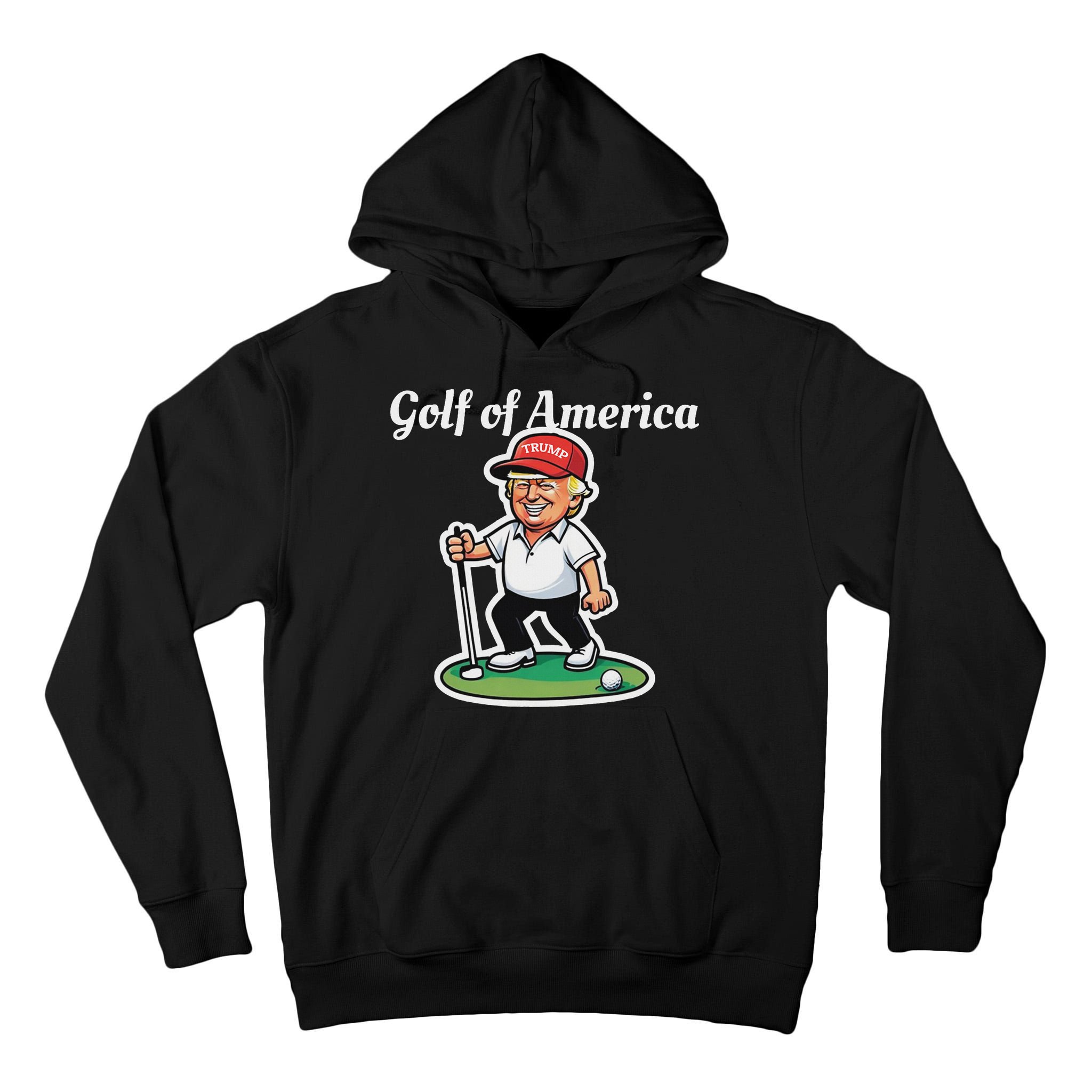 Golf Of America Funny Trump Humor Golfing Tall Hoodie