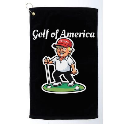 Golf Of America Funny Trump Humor Golfing Golf Towel