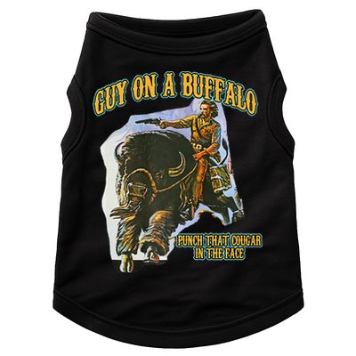 Guy On A Buffalo Punch That Cougar In The Face Doggie Tank