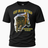 Guy On A Buffalo Punch That Cougar In The Face Cooling Performance Crew T-Shirt