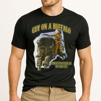 Guy On A Buffalo Punch That Cougar In The Face Cooling Performance Crew T-Shirt