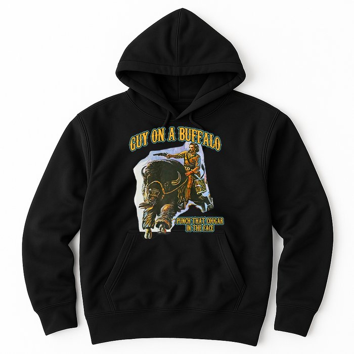 Guy On A Buffalo Punch That Cougar In The Face Hoodie
