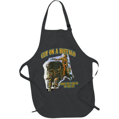 Guy On A Buffalo Punch That Cougar In The Face Apron