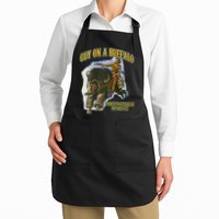 Guy On A Buffalo Punch That Cougar In The Face Apron