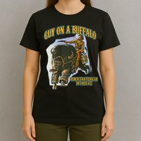 Guy On A Buffalo Punch That Cougar In The Face T-Shirt
