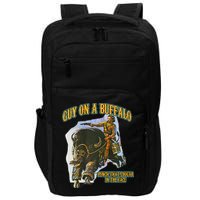 Guy On A Buffalo Punch That Cougar In The Face Impact Tech Backpack