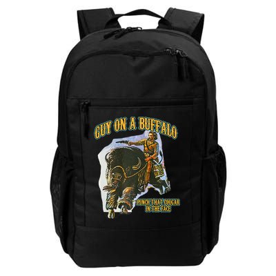 Guy On A Buffalo Punch That Cougar In The Face Backpack