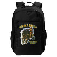 Guy On A Buffalo Punch That Cougar In The Face Backpack