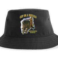 Guy On A Buffalo Punch That Cougar In The Face Sustainable Bucket Hat