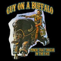 Guy On A Buffalo Punch That Cougar In The Face Bucket Hat