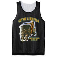 Guy On A Buffalo Punch That Cougar In The Face Mesh Reversible Basketball Jersey Tank