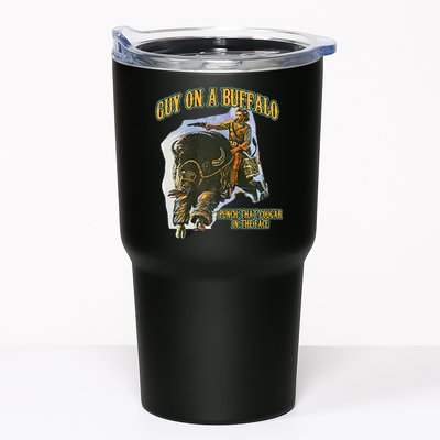 Guy On A Buffalo Punch That Cougar In The Face Tumbler