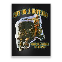 Guy On A Buffalo Punch That Cougar In The Face Poster