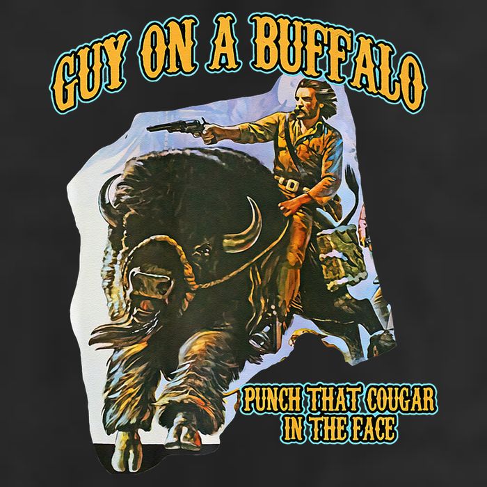 Guy On A Buffalo Punch That Cougar In The Face 25L Jumbo Tote
