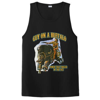 Guy On A Buffalo Punch That Cougar In The Face PosiCharge Competitor Tank