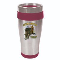 Guy On A Buffalo Punch That Cougar In The Face 16oz Travel Tumbler