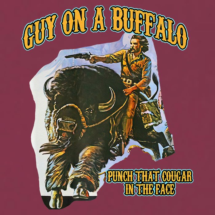Guy On A Buffalo Punch That Cougar In The Face 16oz Travel Tumbler