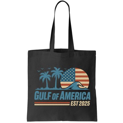 Gulf Of America Est 2025 Retro Vintage Beach Wave Bag