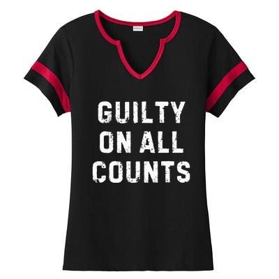 Guilty On All Counts Ladies Halftime Notch Neck Tee