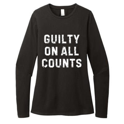 Guilty On All Counts Womens CVC Long Sleeve Shirt